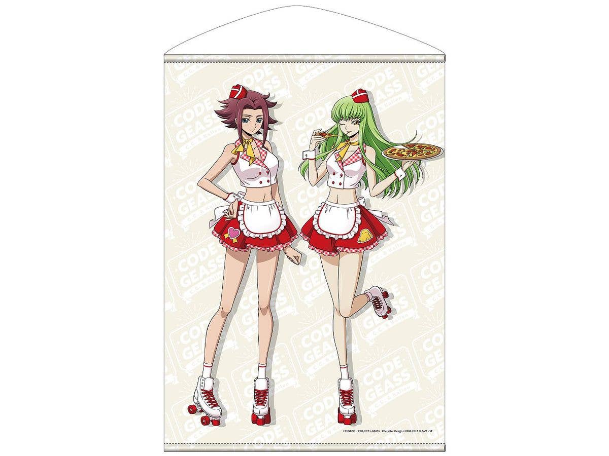 Code Geass: Original Illustration Of C.C. & Karen B2 Tapestry, American Diner Ver.