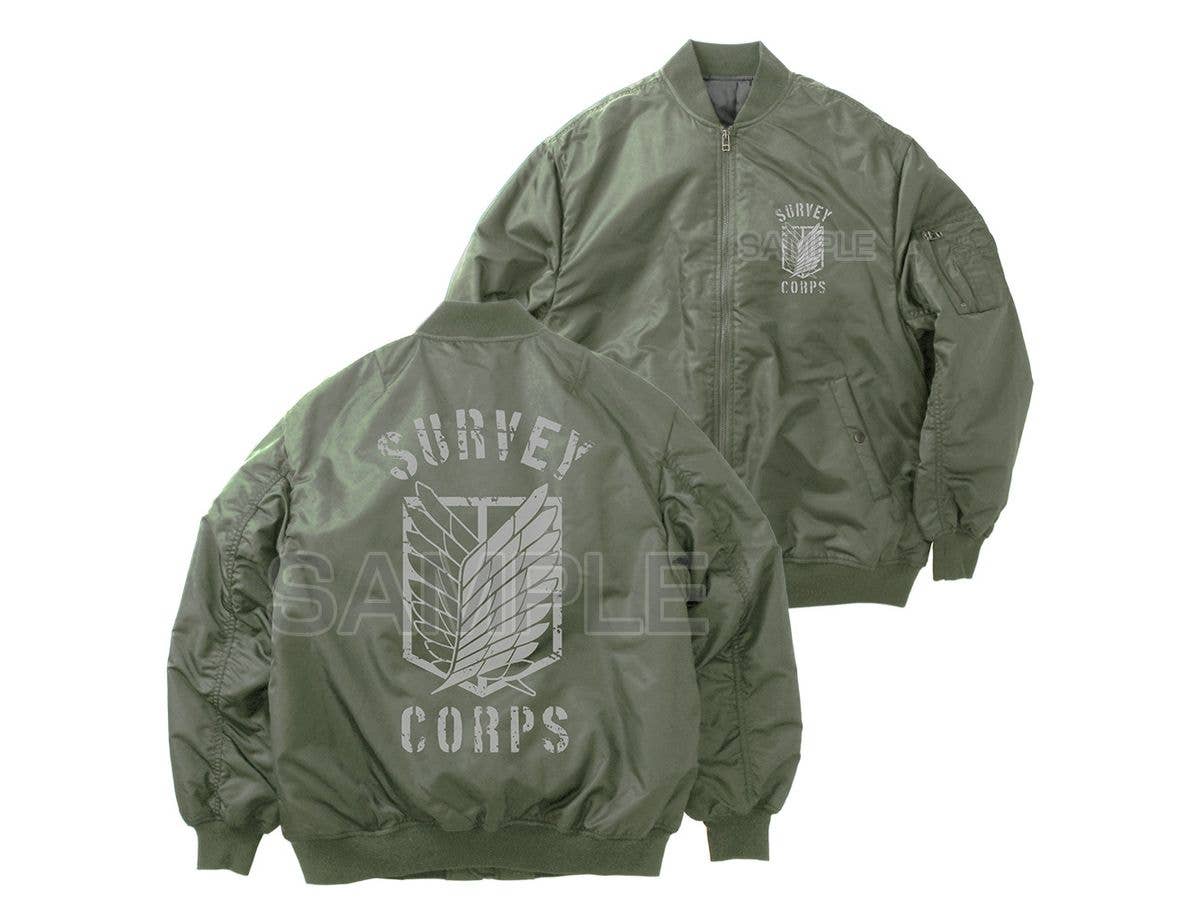 Attack On Titan: Scout Regiment Ma-1 Jacket Ver.2.0 / Moss-L