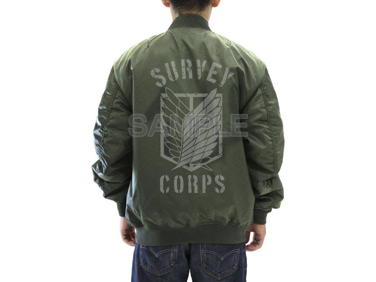 Attack On Titan: Scout Regiment Ma-1 Jacket Ver.2.0 / Moss-Xl