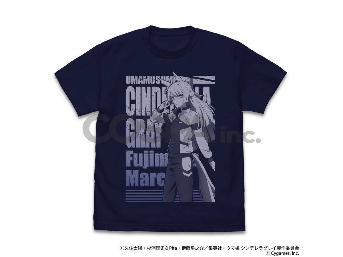 Anime Uma Musume Cinderella Gray: Fujimasa Marchi T-Shirt/Navy-M