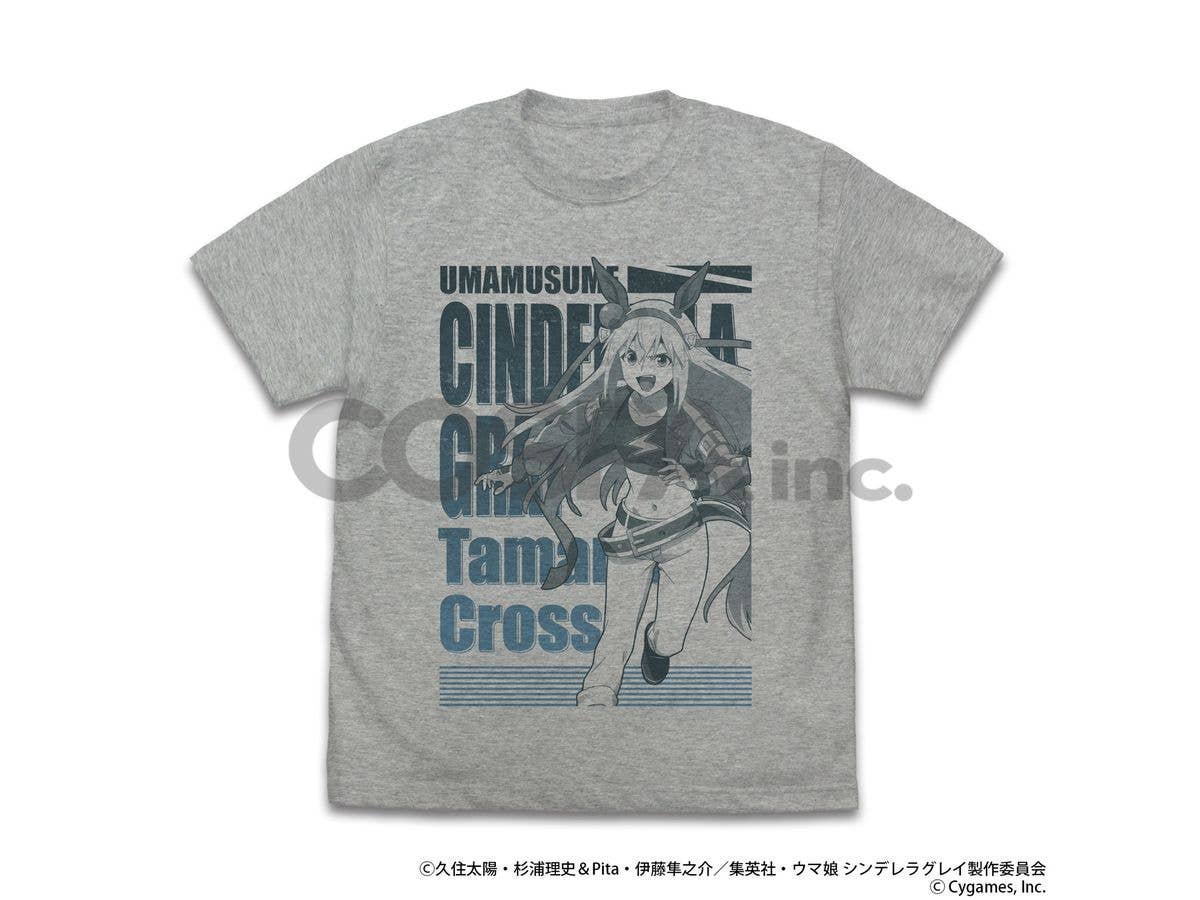 Anime Uma Musume Cinderella Gray: Tamamo Cross T-Shirt/Mix Gray-Xl