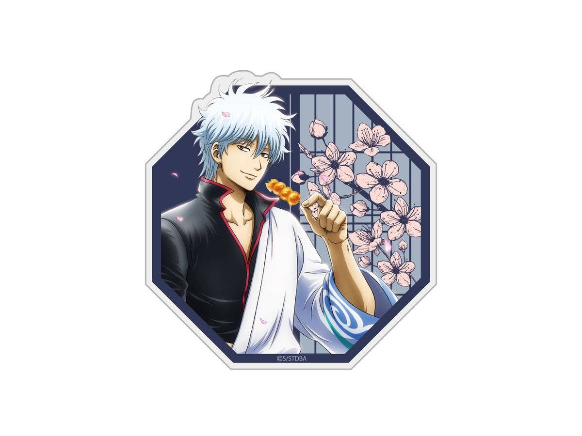 Gintama: Original Illustration Of Sakata Gintoki Acrylic Magnet: View Through A Small Window Ver.