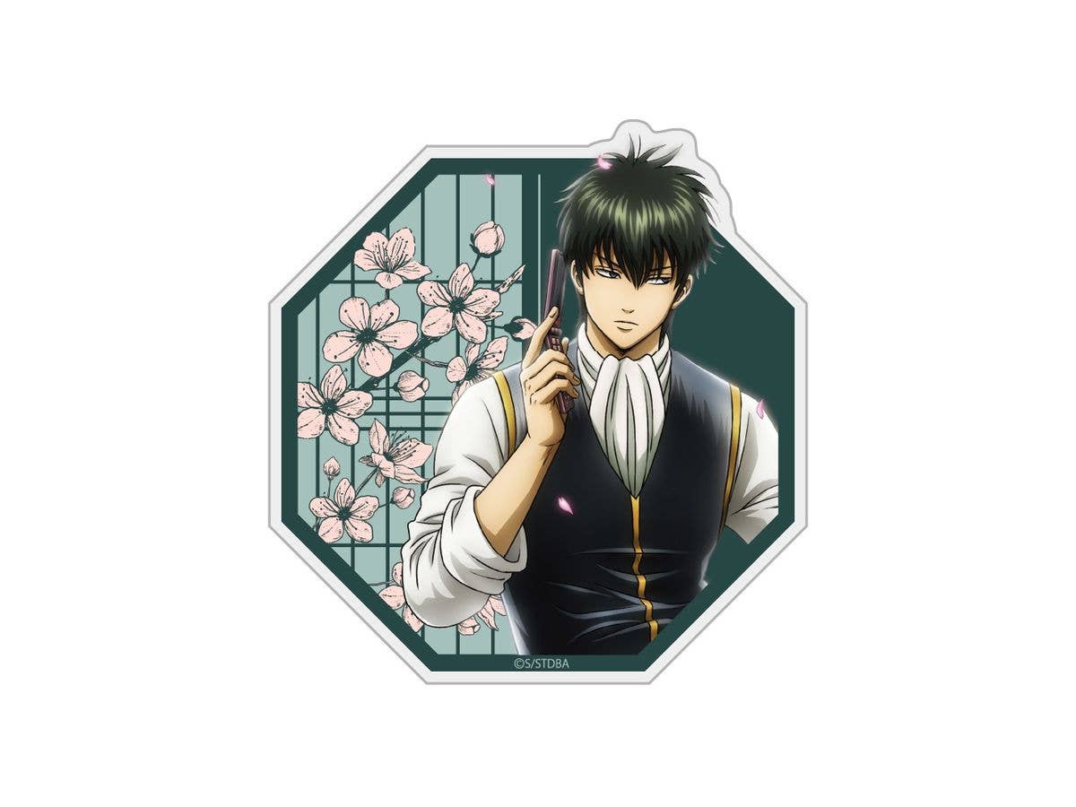 Gintama: Original Illustration Of Hijikata Toshiro Acrylic Magnet: View Through A Small Window Ver.