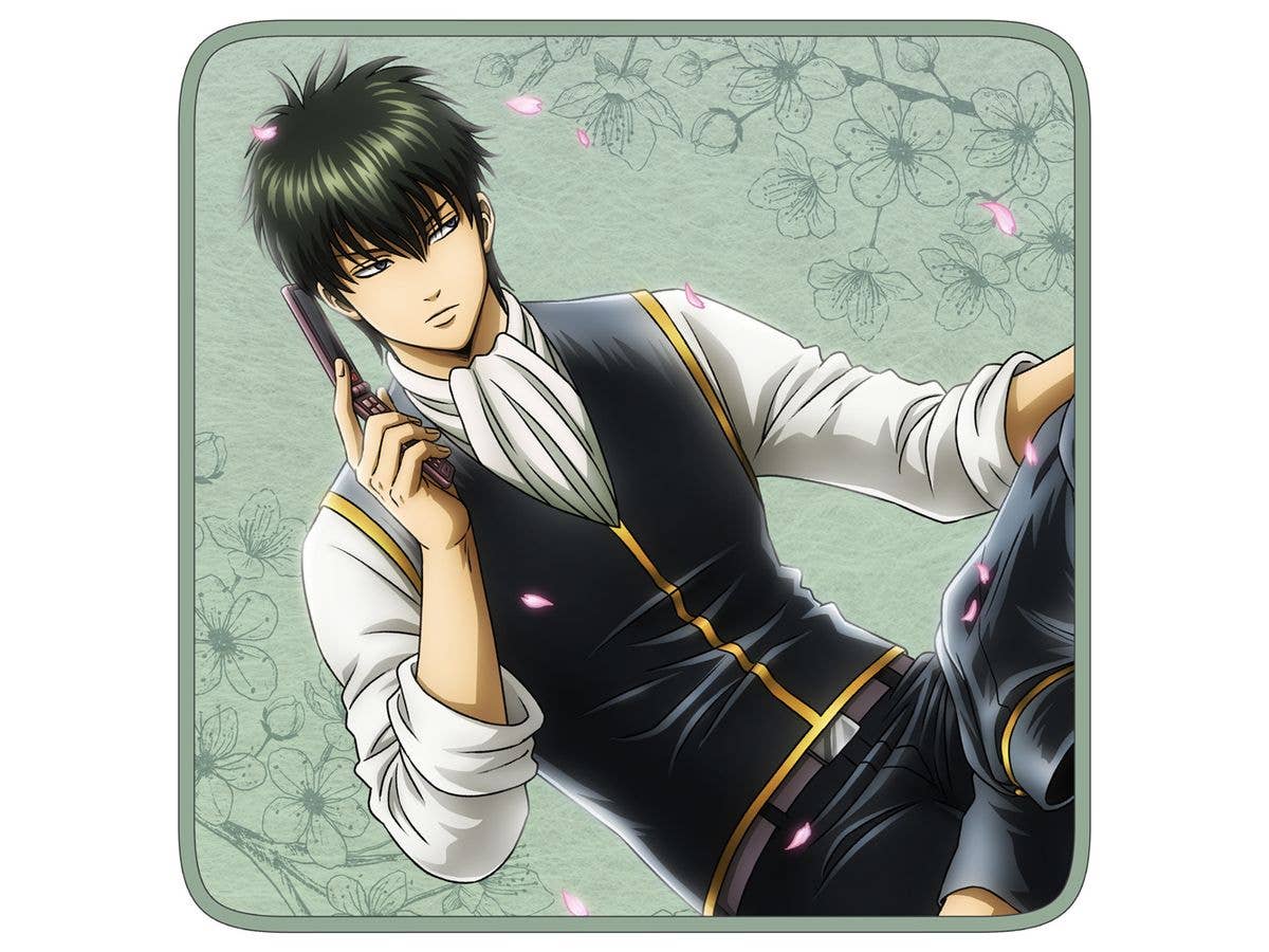Gintama: Original Illustration Of Hijikata Toushirou Full-Color Hand Towel, Scenery Peeking Through A Small Window Ver.