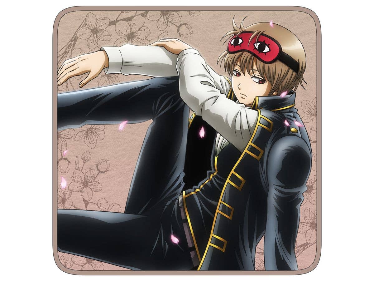 Gintama: Original Illustration Of Okita Sougo Full-Color Hand Towel, Scenery Peeking Through A Small Window Ver.