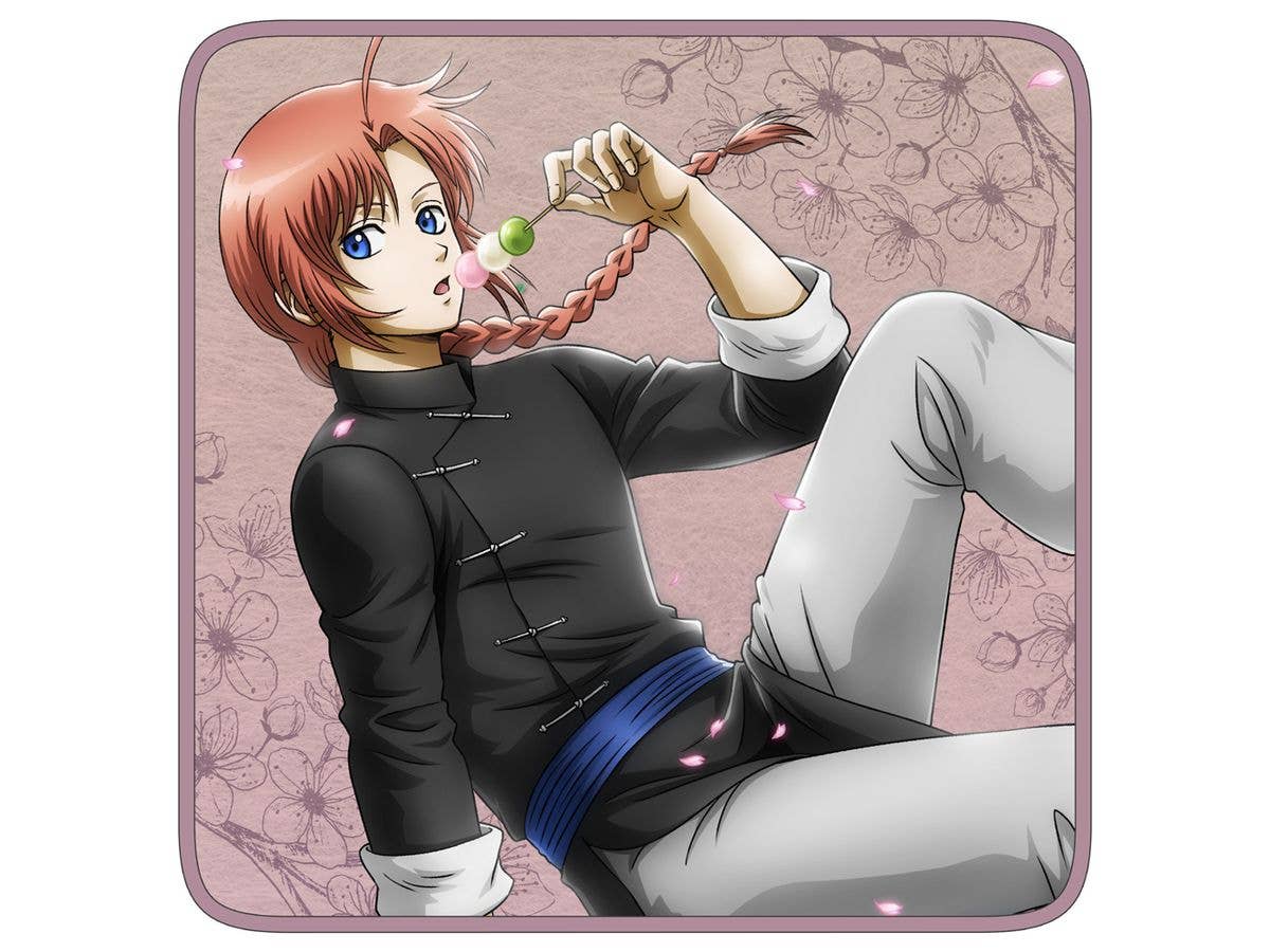 Gintama: Original Illustration Of Kamui Full-Color Hand Towel: Scenery Peeking Through A Small Window Ver.