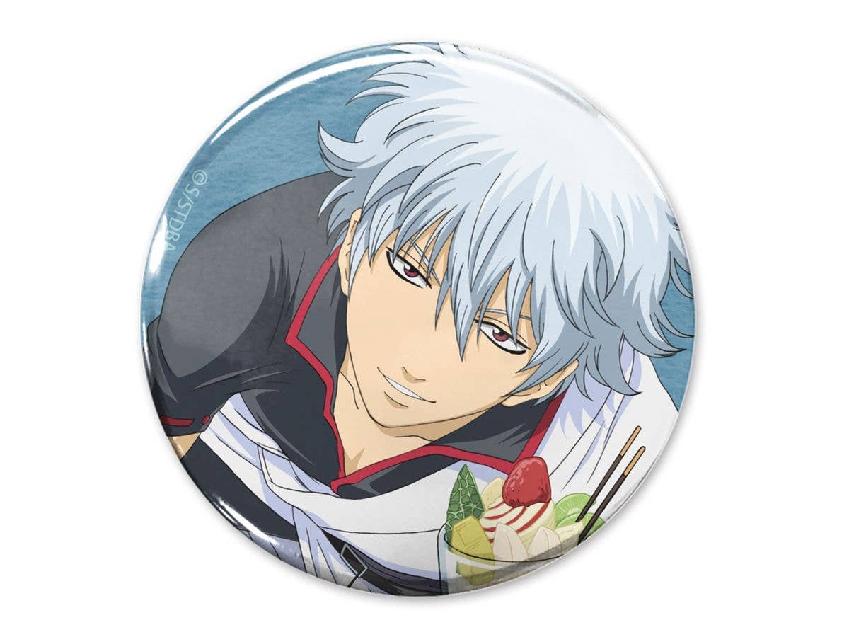 Gintama: Sakata Gintoki 65mm Can Badge - Sugar Intake Ver.