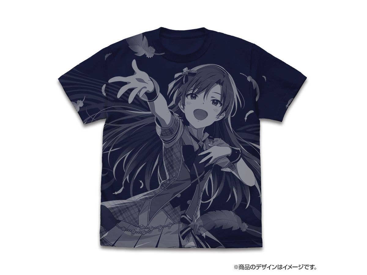 The Idolm@Ster: [Just Be Myself!!] Chihaya Kisaragi All Print T-Shirt / Navy-XL