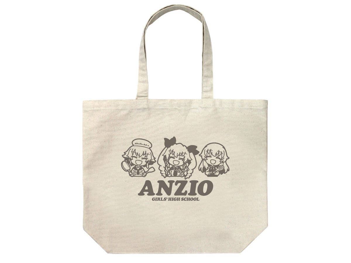 Girls Und Panzer Das Finale: Anzio High School Large Tote Bag / Natural