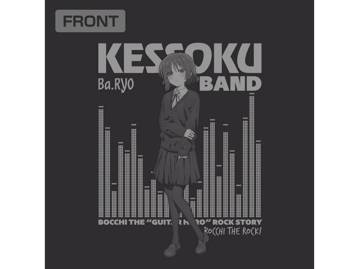 Anime Bocchi The Rock!: Ryo Yamada Ribbed Long Sleeve T-Shirt / Black-Xl