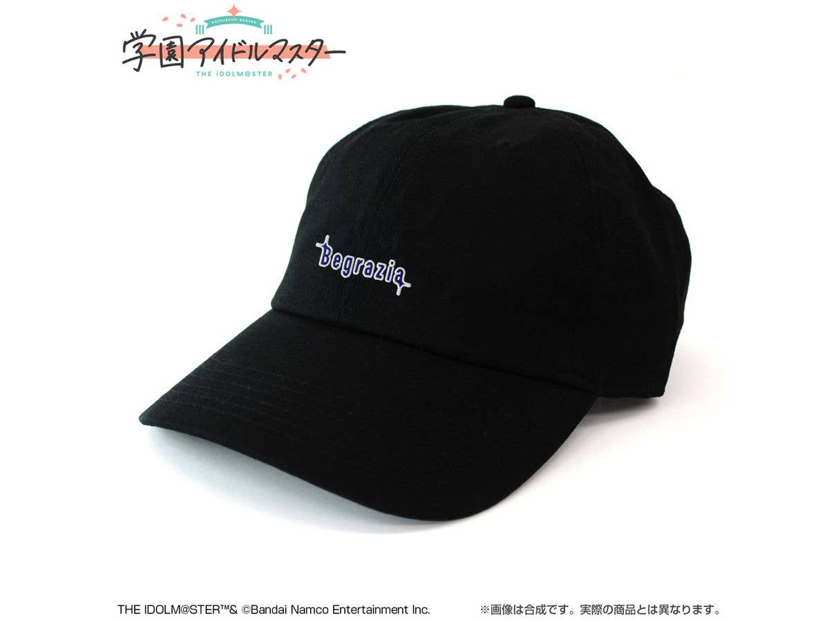 Gakuen Idolmaster: Begrazia Embroidered Low Cap / BLACK