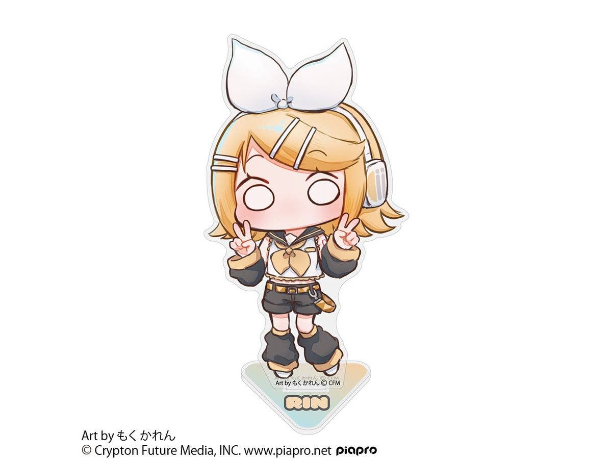 Kagamine Rin Acrylic Stand Moku Karen Ver.