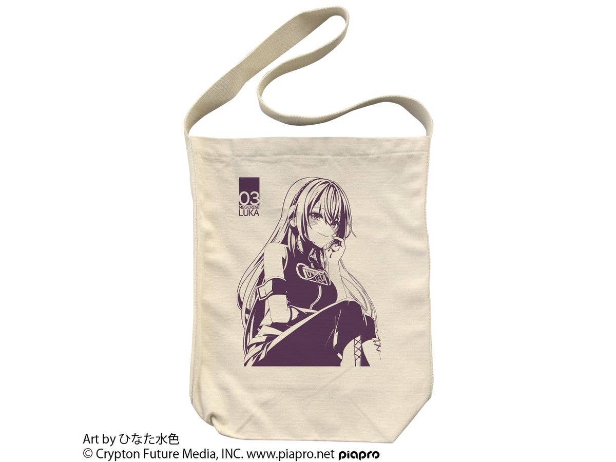 Megurine Luka Shoulder Tote Bag Hinata Light Blue Ver. / Natural