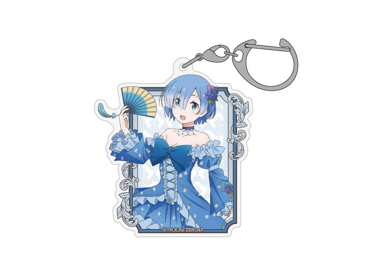 Re:Zero - Starting Life in Another World: Newly Illustrated Rem Acrylic Multi Keychain Party Dress Ver.