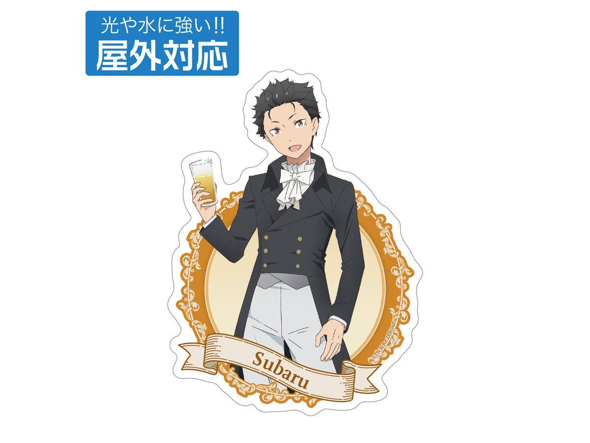 Re:Zero - Starting Life in Another World: Newly Illustrated Subaru Outdoor Sticker (Party Suit Ver.)