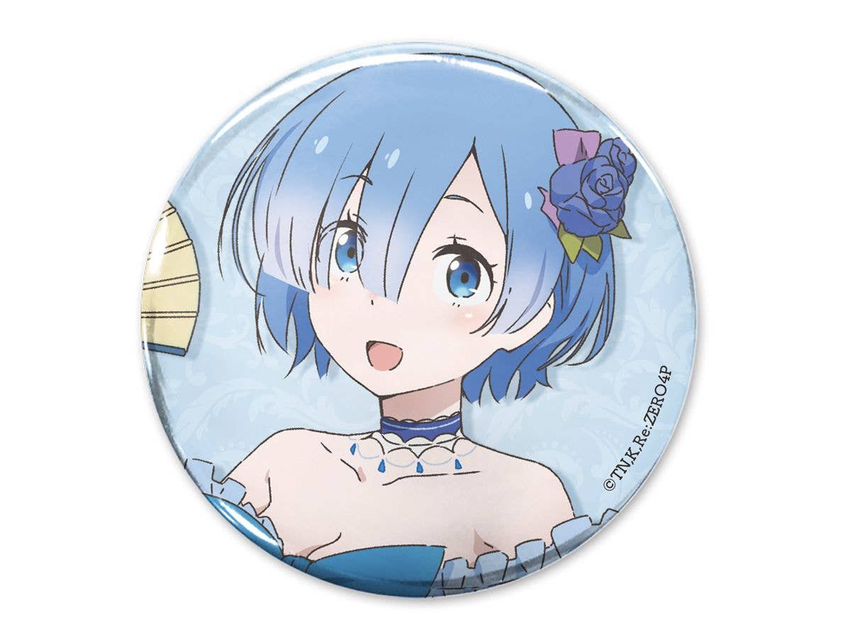 Re:Zero - Starting Life in Another World: Newly Illustrated Rem 65mm Can Badge Party Dress Ver.