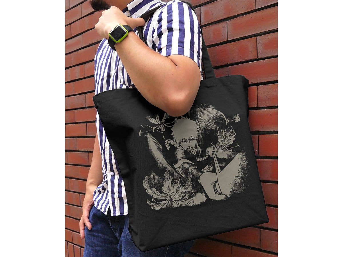 Bleach Thousand-Year Blood War Arc: Ichigo Kurosaki Large Tote Bag / Black