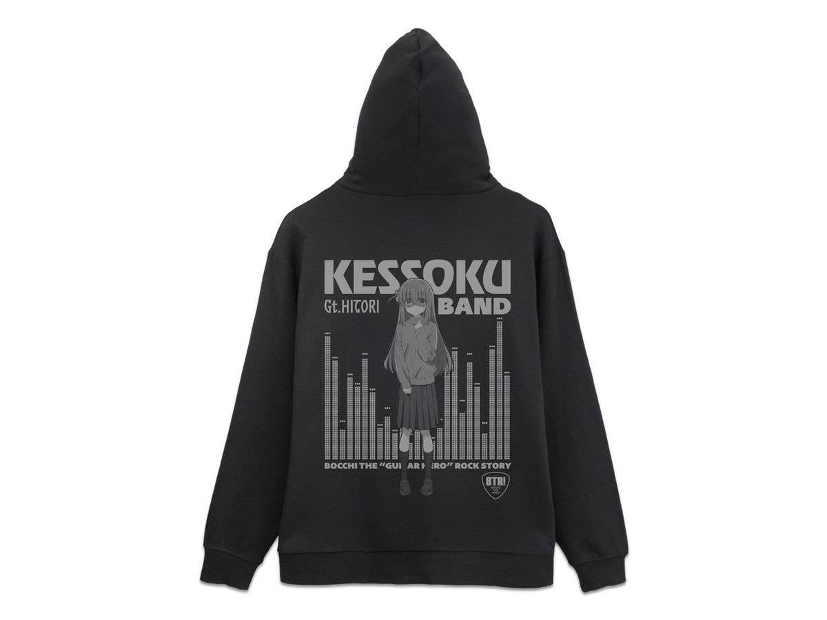 Anime Bocchi The Rock!: Goto Hitori Zip Hoodie / Black-L