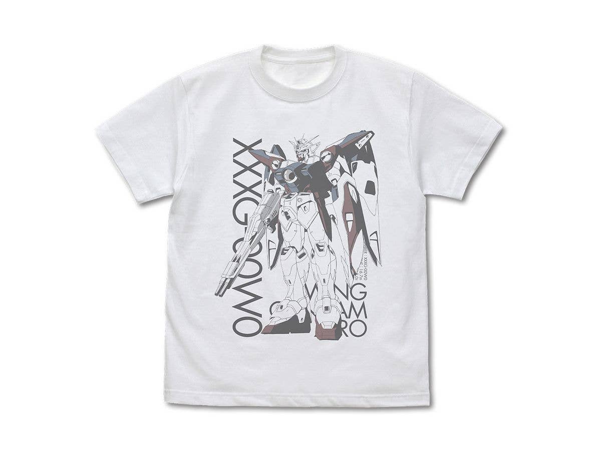 New Mobile Report Gundam Wing: Xxxg-00W0 Wing Gundam Zero T-Shirt / White-Xl