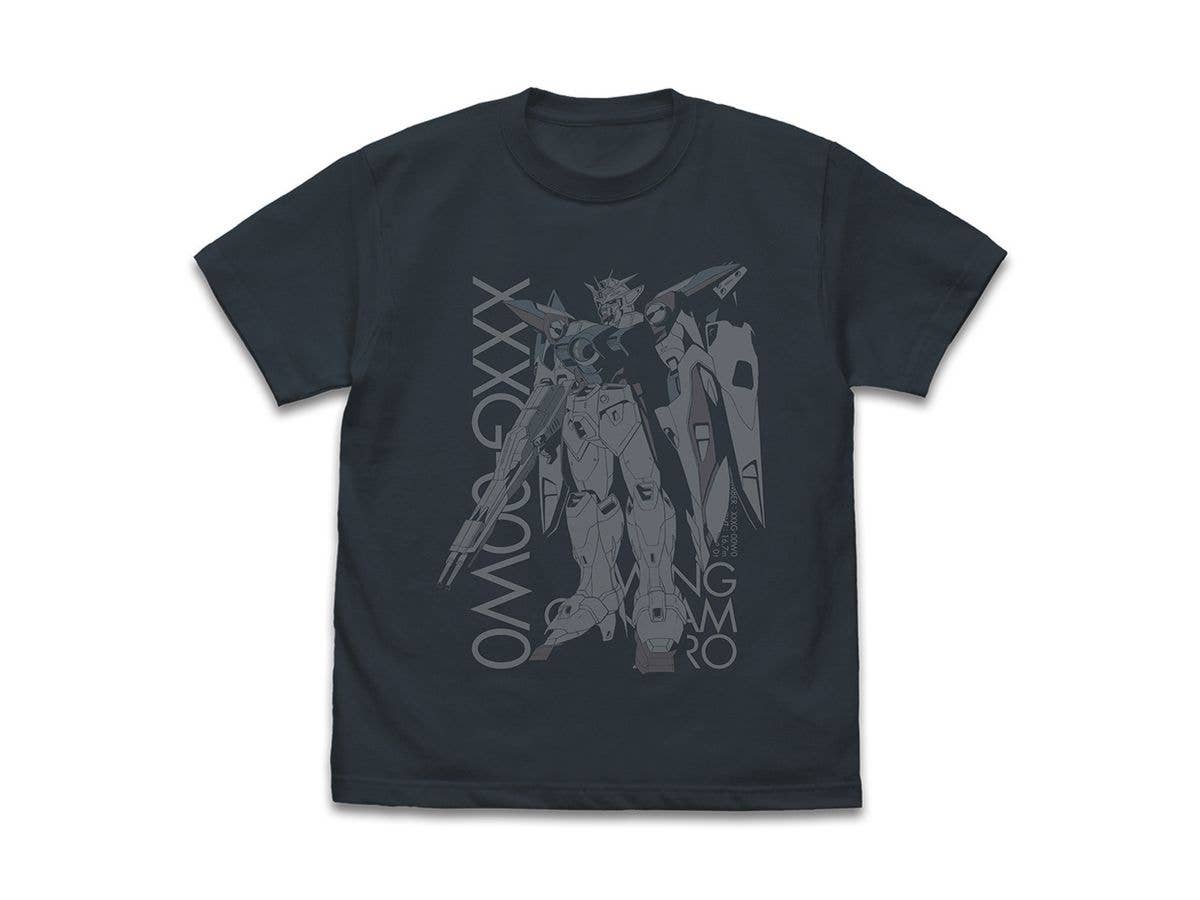 New Mobile Report Gundam Wing: XXXG-00W0 Wing Gundam Zero T-Shirt / Slate-XL