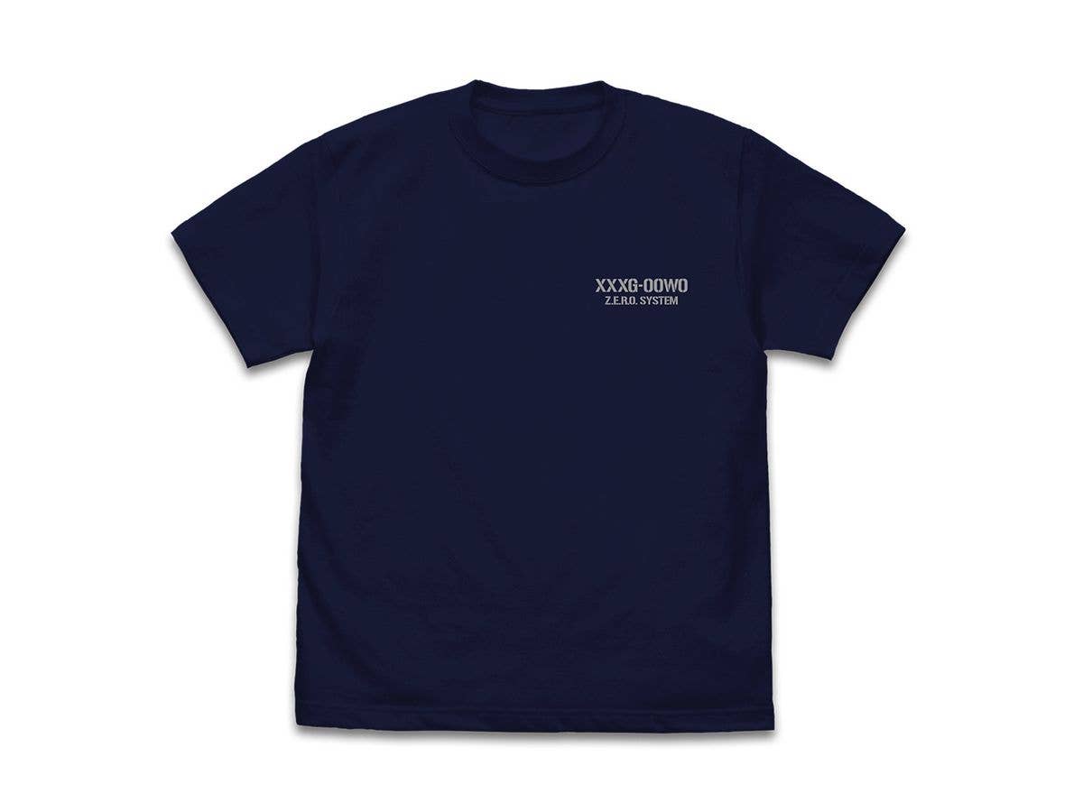 New Mobile Report Gundam Wing: Wing Gundam Zero (EW) T-Shirt / Navy-L