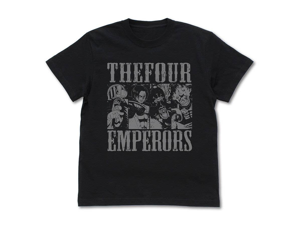 One Piece: Four Emperors T-Shirt / BLACK-M