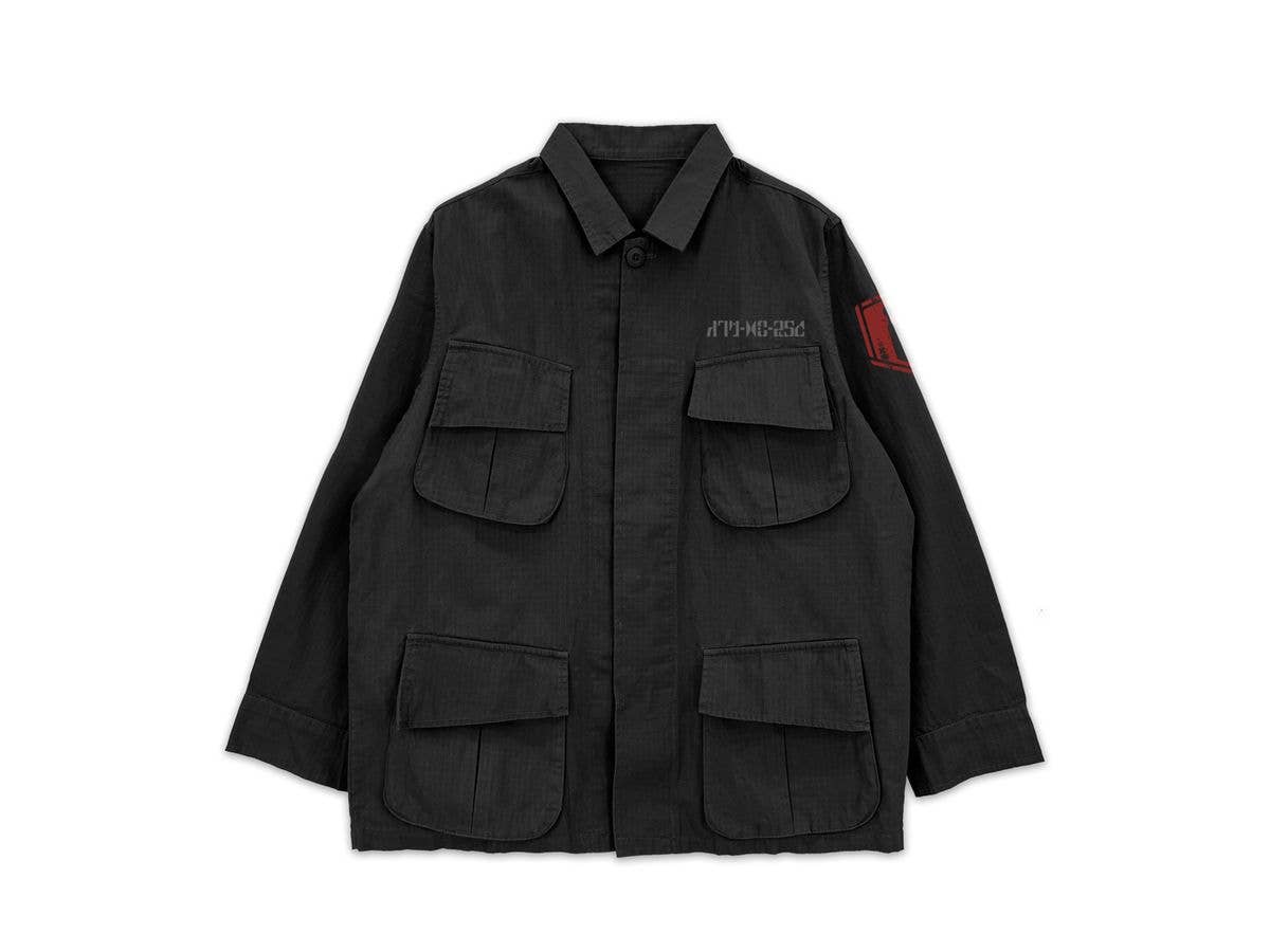 Armored Trooper Votoms: Red Shoulder Custom Fatigue Jacket / Black-L