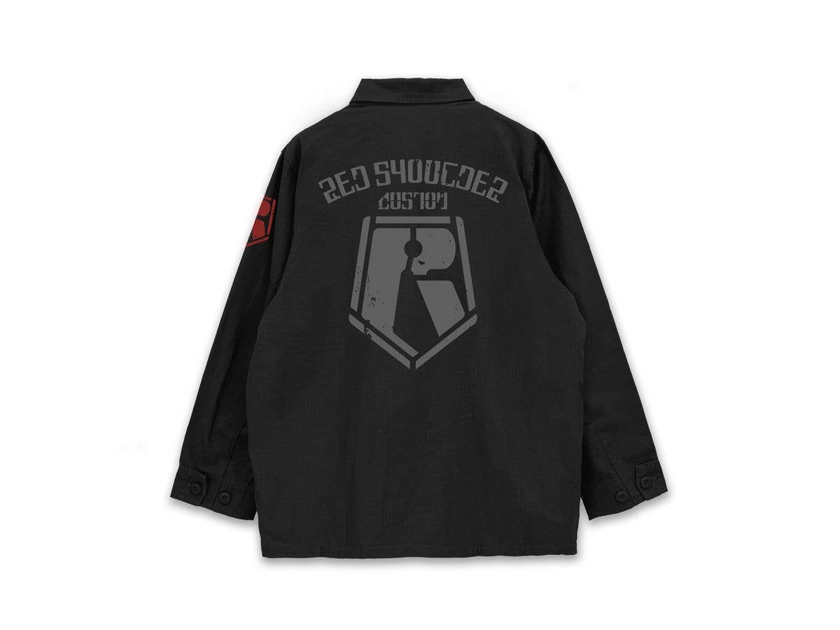 Armored Trooper Votoms: Red Shoulder Custom Fatigue Jacket / Black-Xl