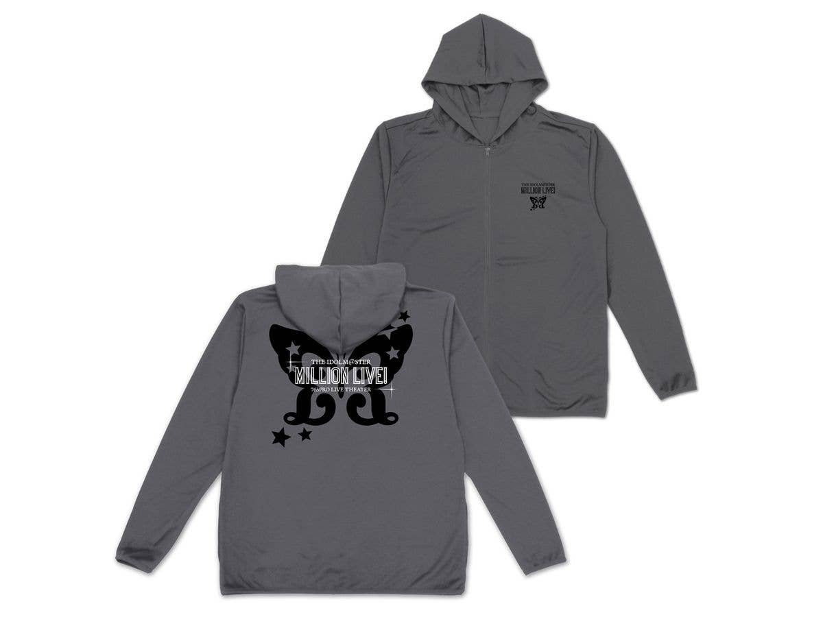 THE IDOLM@STER MILLION LIVE!: Lightweight Dry Hoodie Ver.2.0 / GRAY-XXL