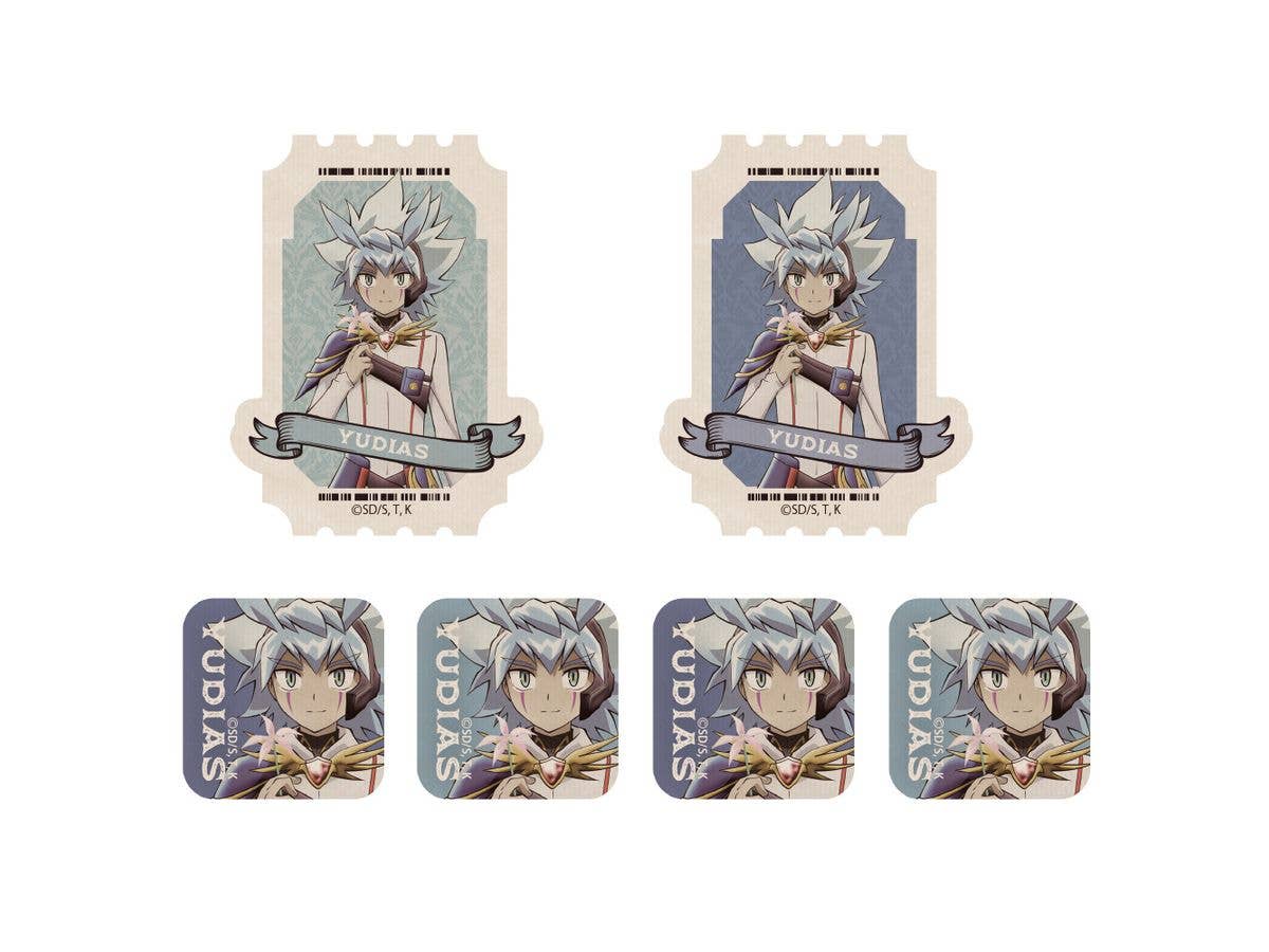 Yu-Gi-Oh! Go Rush!!: Newly Illustrated Yuudias Mini Sticker Set - Off-Mode Duelist Ver.