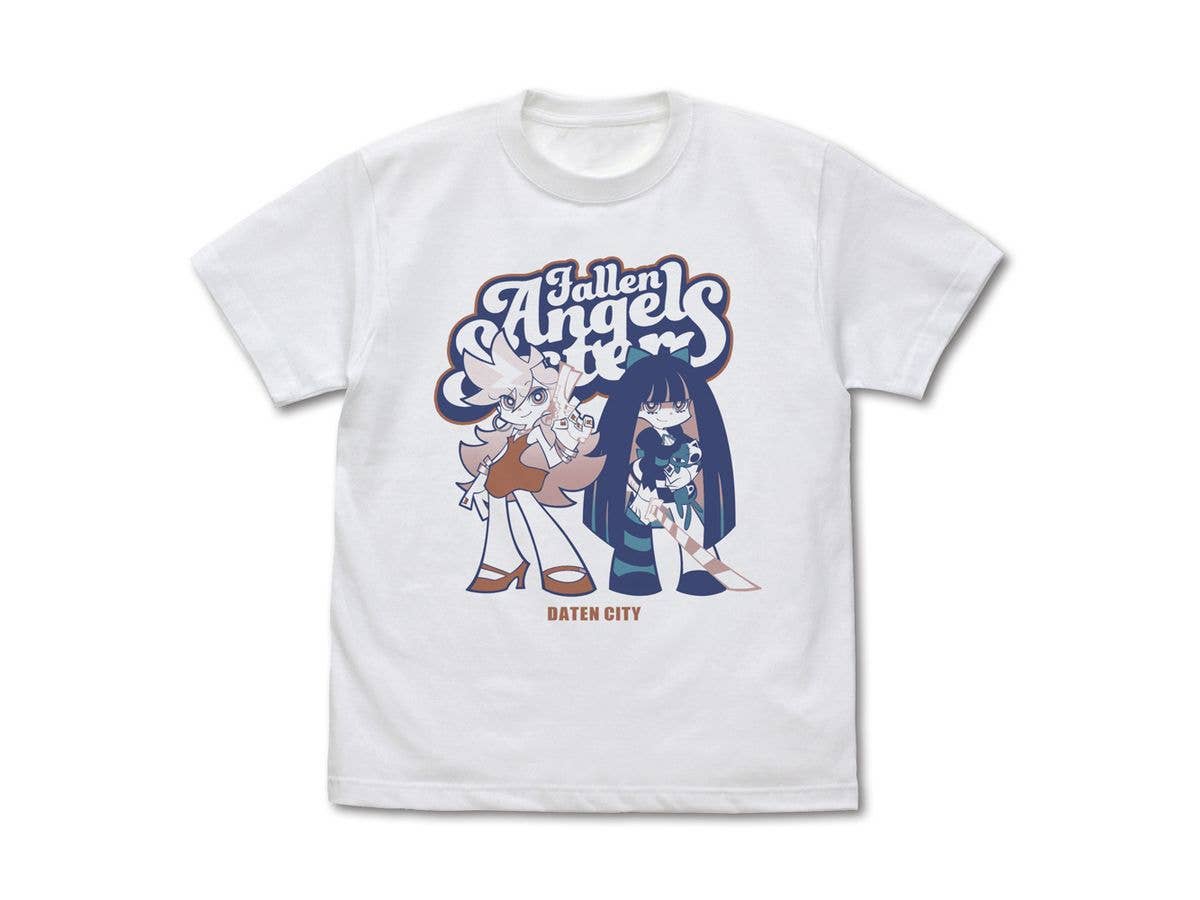 New Panty & Stocking With Garterbelt: Panty & Stocking T-Shirt / White-L