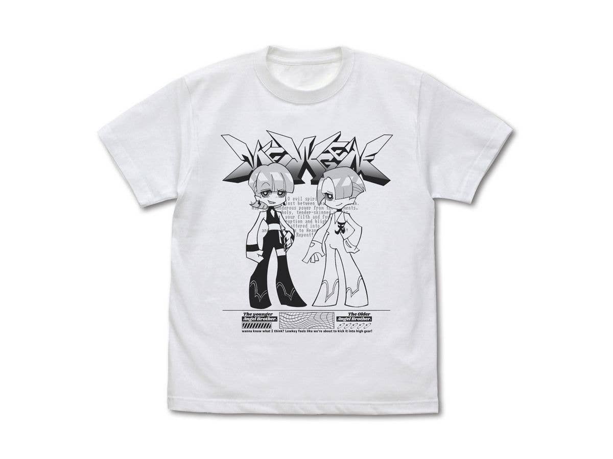 New Panty & Stocking With Garterbelt: Polyester & Polyurethane T-Shirt / White-Xl