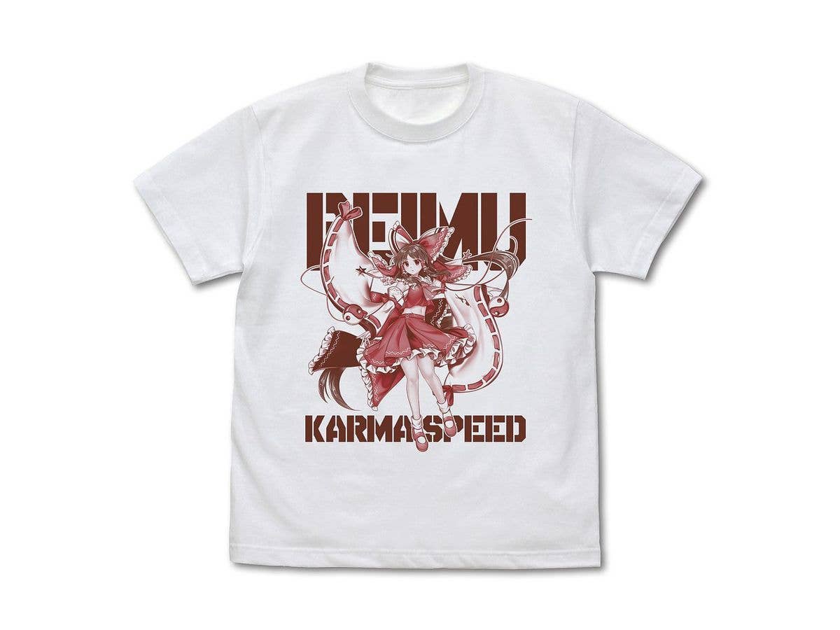 Touhou Lostword: Hakurei Reimu Karma Speed T-Shirt / White-Xl