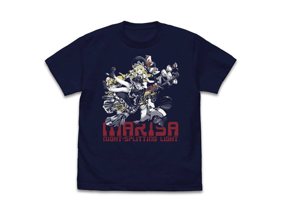 Touhou Lostword: Marisa Kirisame Light Tearing The Night T-Shirt / Navy-M