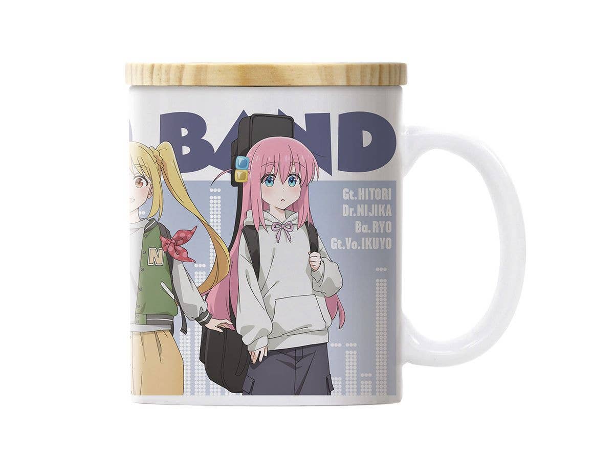 Anime Bocchi the Rock!: Kessoku Band Full-Color Mug with Lid, Street Fashion Ver.