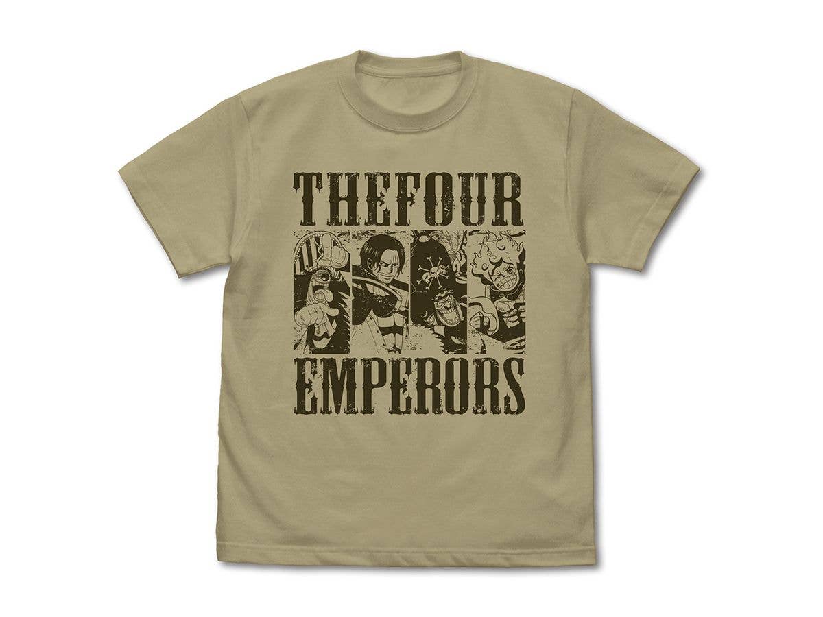 One Piece: Four Emperors T-Shirt / SAND KHAKI-M