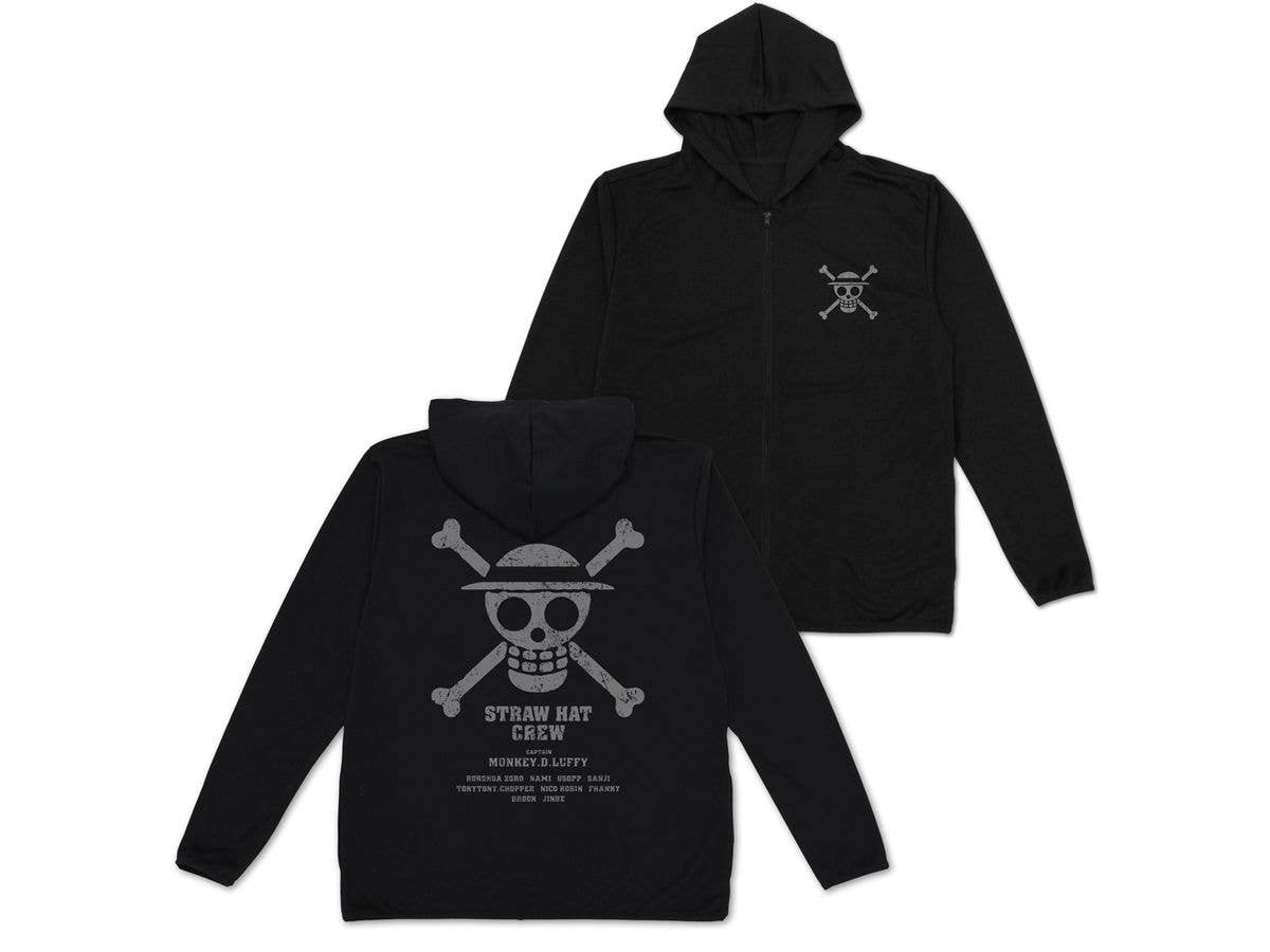 One Piece: Straw Hat Pirates Thin Dry Parka Ver.2.0/Black-L