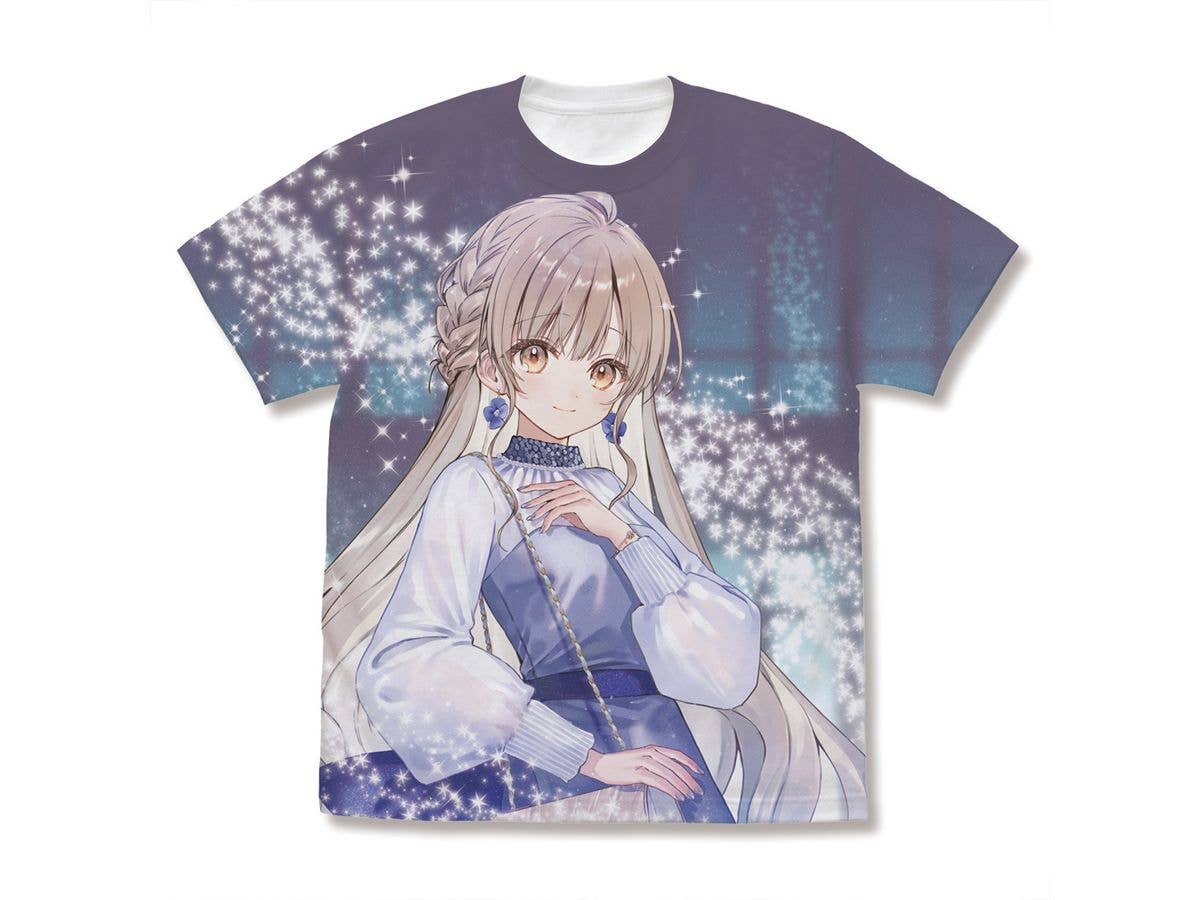 The Angel Next Door Turned Me into a Useless Person Without Me Realizing It: Newly Illustrated Shiina Mahiru Full Graphic T-Shirt 20th Anniversary Ver. / WHITE-S