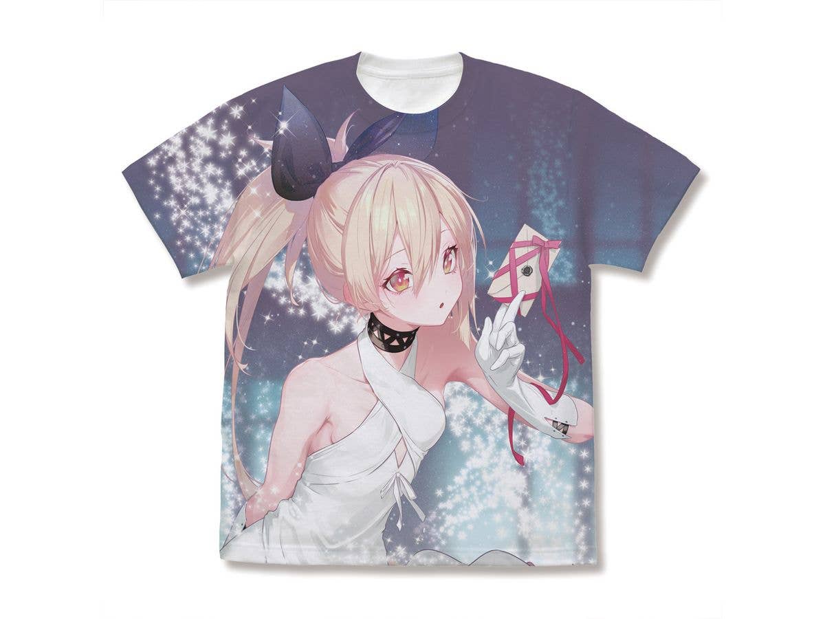 The Executioner Girl's Way of Life: Newly Illustrated Menou Full Graphic T-Shirt 20th Anniversary Ver. / WHITE-S