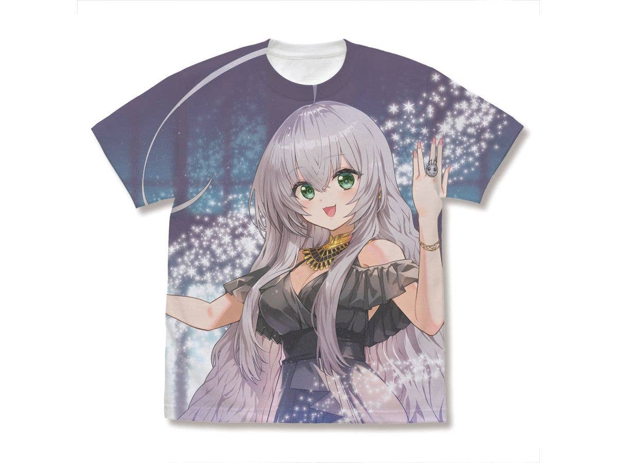 Nyaruko: Crawling Chaos: Newly Illustrated Nyaruko Full Graphic T-Shirt 20th Anniversary Ver. / WHITE-XL