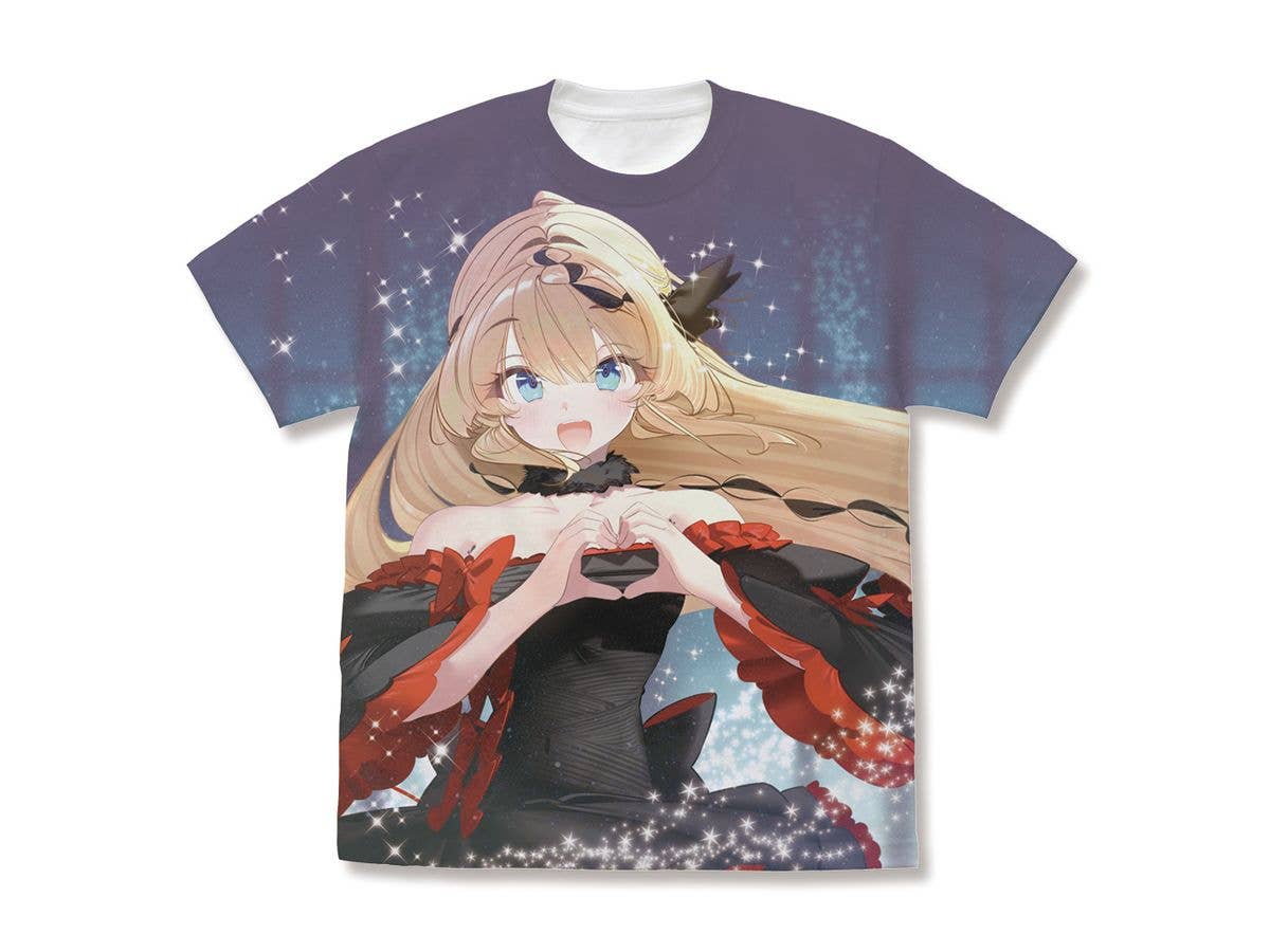 I've Been Killing Slimes for 300 Years and Maxed Out My Level Without Even Realizing It: Newly Illustrated Azusa Full Graphic T-Shirt 20th Anniversary Ver. / WHITE-L