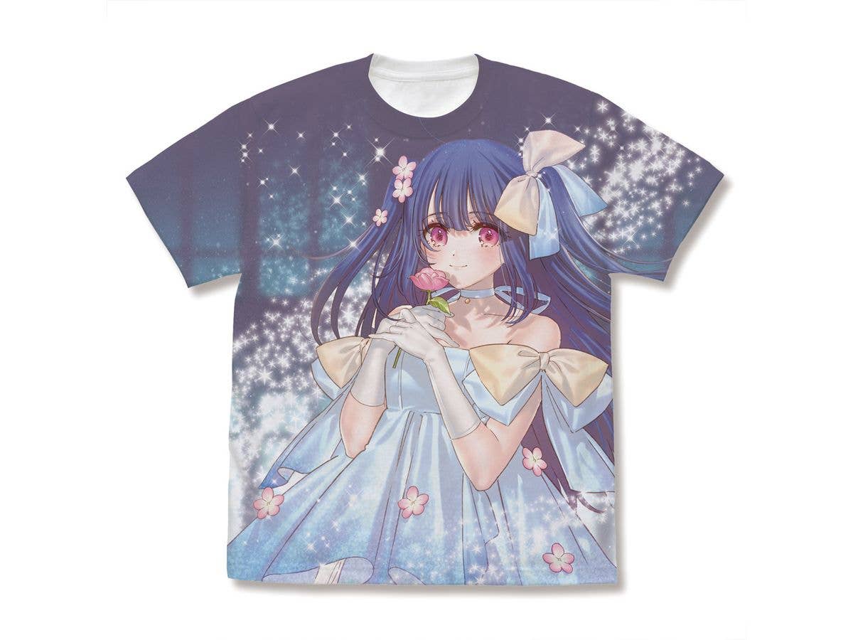 Nou-Rin: Original Illustration Kinoshita Ringo Full Graphic T-Shirt 20th Anniversary Ver. / WHITE-M
