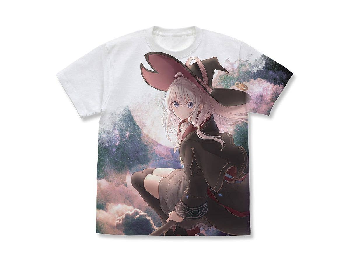 Wandering Witch: The Journey of Elaina - Original Version Elaina Full Graphic T-Shirt (Volume 12 Cover Illustration Ver.) / WHITE-M