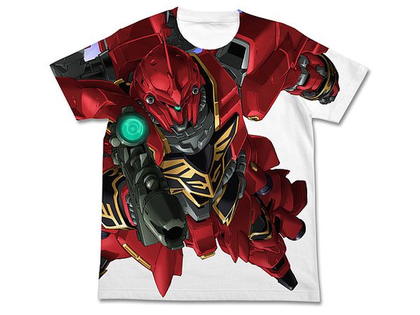 Mobile Suit Gundam Uc (Unicorn): Sinanju Full Graphic T-Shirt / White-M
