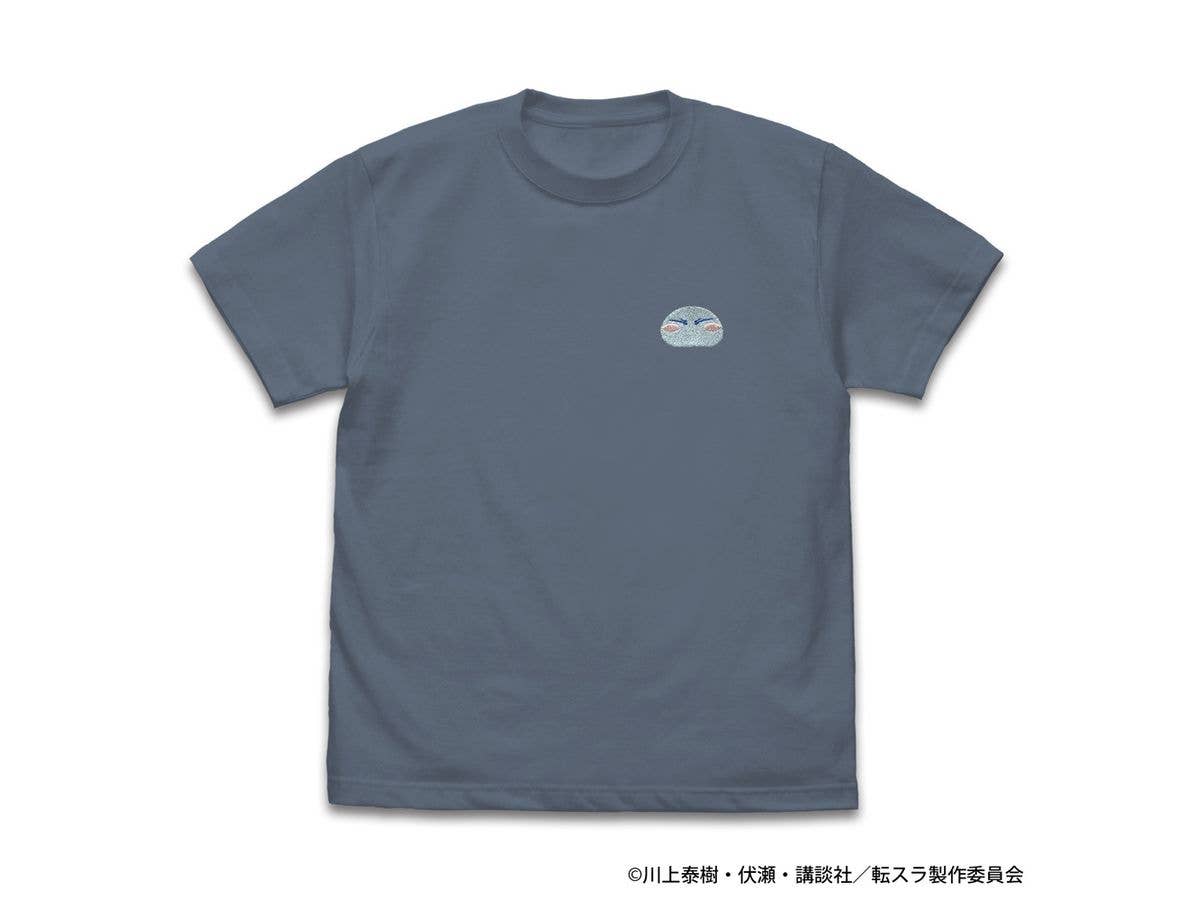 That Time I Got Reincarnated As A Slime: Rimuru-Sama One-Point Embroidery T-Shirt / Hazy Navy-M