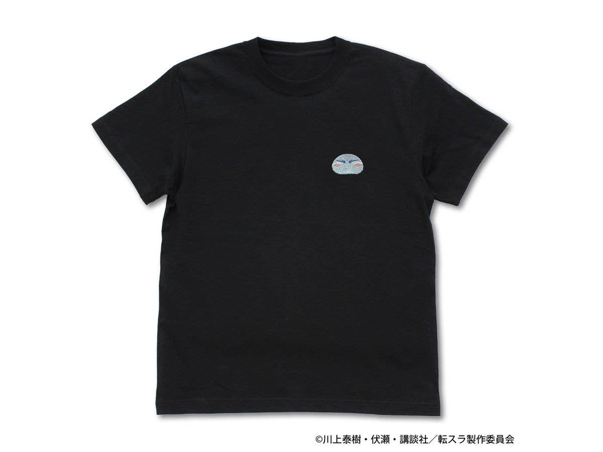 That Time I Got Reincarnated As A Slime: Rimuru-Sama One-Point Embroidery T-Shirt / Black-XL
