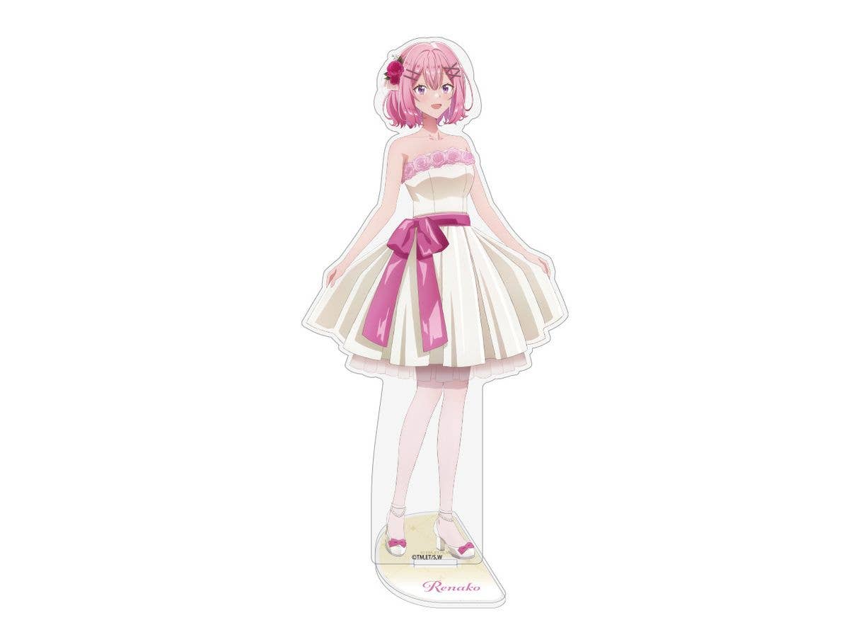 There's No Freaking Way I'Ll Be Your Lover! Unless...: Newly Illustrated Renako Amaori Acrylic Stand (Large) Party Dress Ver.