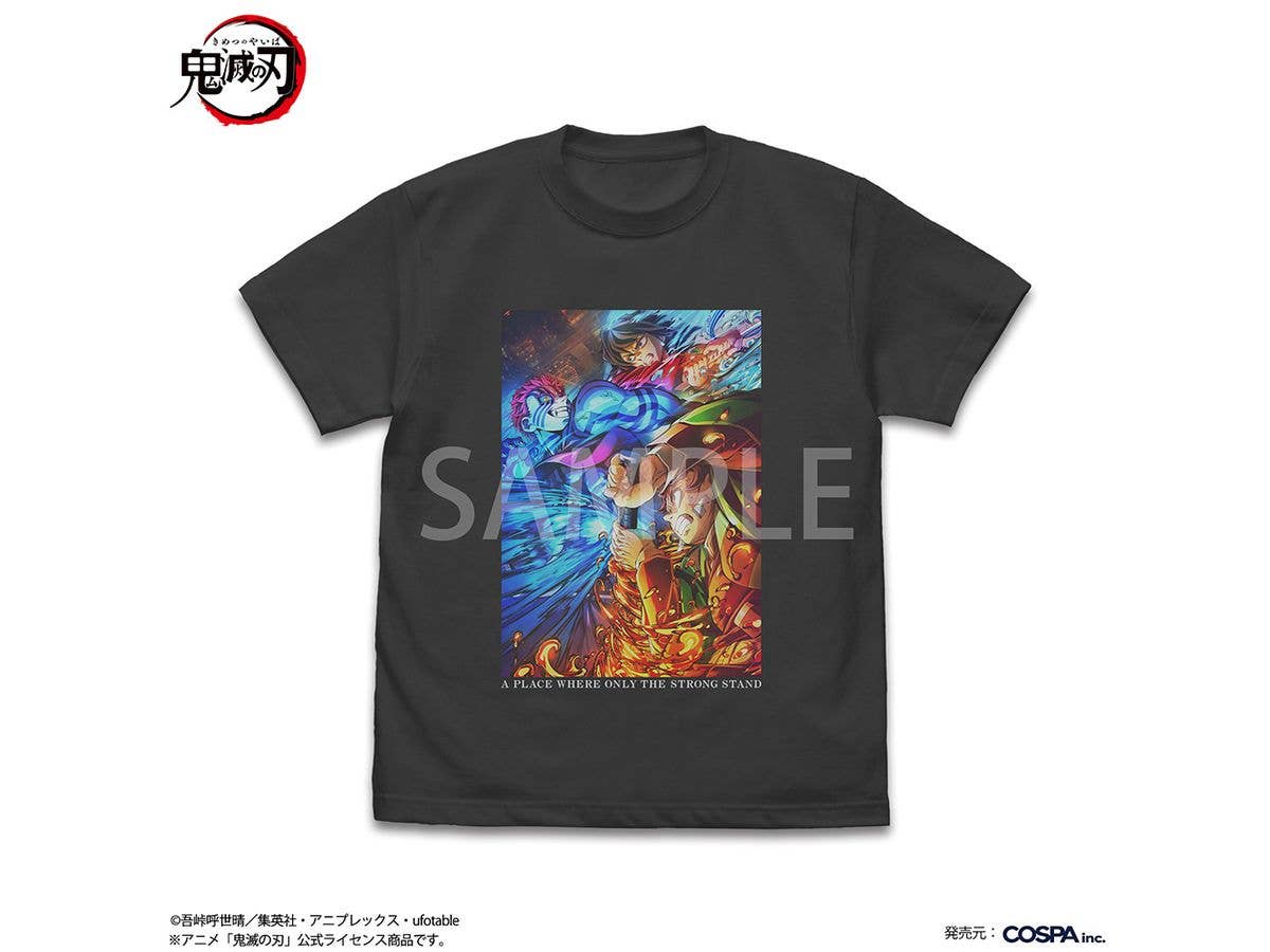 Demon Slayer: Kimetsu no Yaiba anime: Tanjiro, Giyu and Akaza full-color T-shirt / SUMI-L