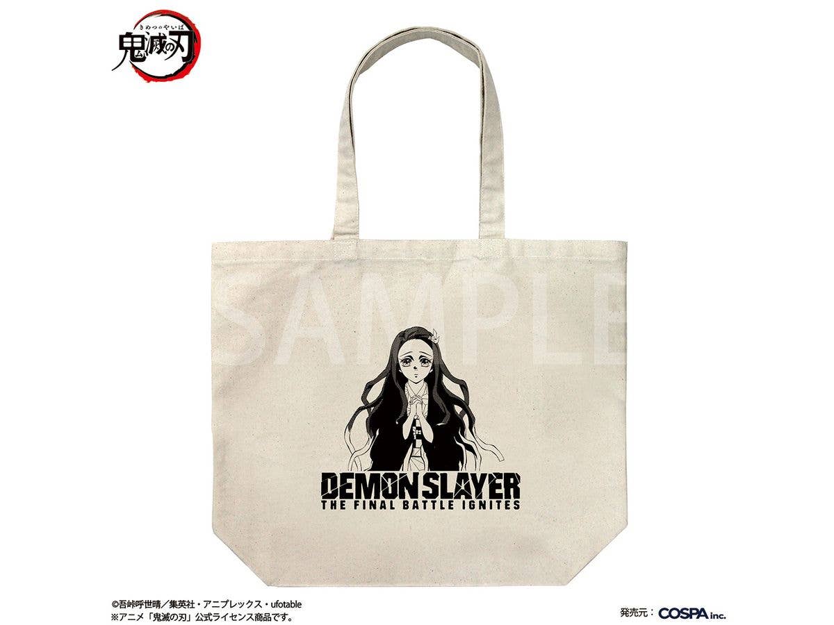 Demon Slayer: Kimetsu no Yaiba (Anime): Nezuko Kamado Large Tote Bag - Infinity Castle Arc Ver. / NATURAL