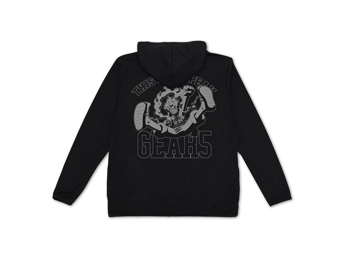 One Piece: Luffy Gear 5 Lightweight Dry Hoodie / BLACK-M